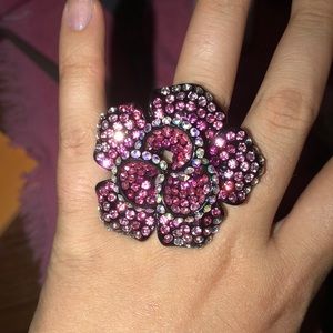 pink flower ring
